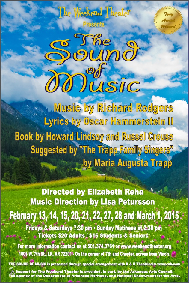 The Sound of Music at The Weekend Theater in Little Rock, AR